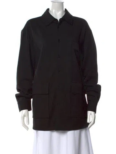 Pre-owned Kallmeyer Long Sleeve Button-up Top In Black