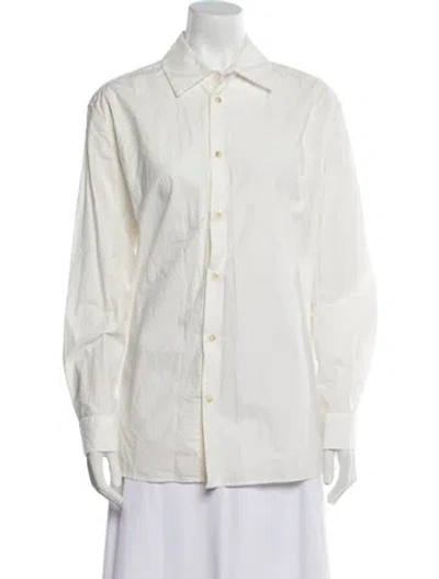 Pre-owned Kallmeyer Long Sleeve Button-up Top In Neutral