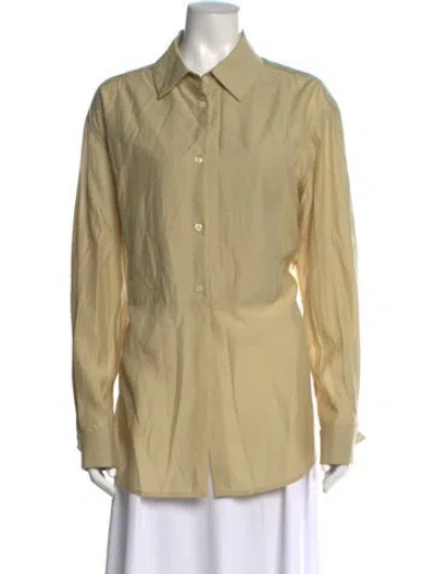 Pre-owned Kallmeyer Long Sleeve Button-up Top In Neutral