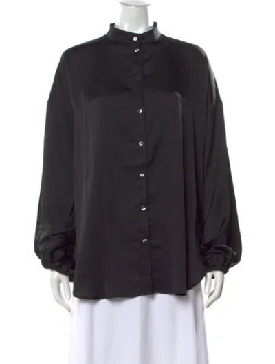 Pre-owned Kallmeyer Long Sleeve Button-up Top W/ Tags In Gray