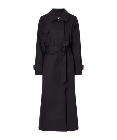 Kallmeyer Loose-fitting Trench Coat In Black