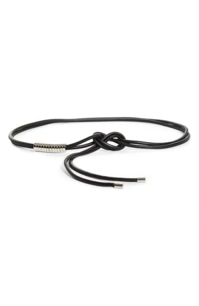Kallmeyer Lowell Wrap Belt In Black/silver