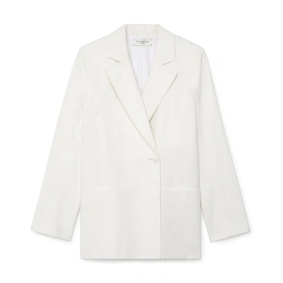 Kallmeyer Martina Double-breasted Blazer In Ivory