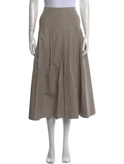 Pre-owned Kallmeyer Midi Length Skirt In Neutrals