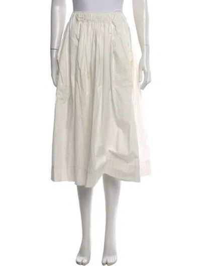 Pre-owned Kallmeyer Midi Length Skirt In White