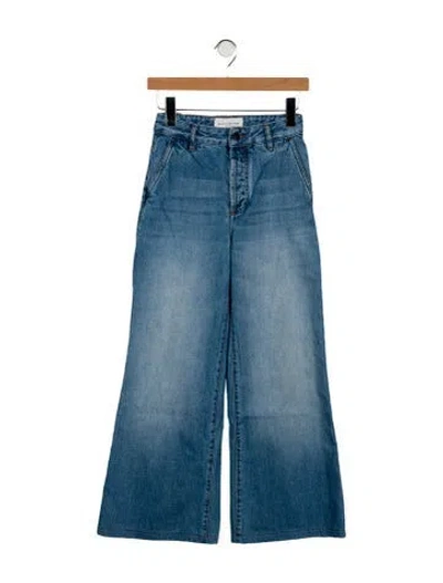 Pre-owned Kallmeyer Mid-rise Wide Leg Jeans In Blue