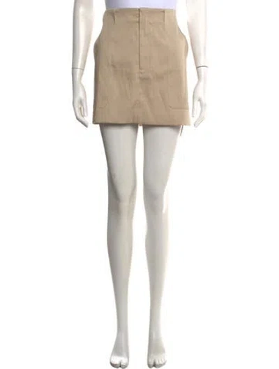 Pre-owned Kallmeyer Mini Skirt In Neutrals