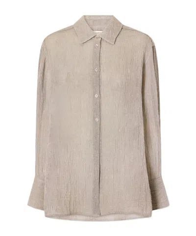 Kallmeyer Mollie Linen-blend Shirt In Neutral