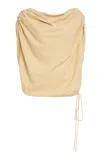 Kallmeyer Naia Draped Top In Yellow
