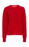 Kallmeyer Nina Ultrafine Merino Seamless Crewneck In Red