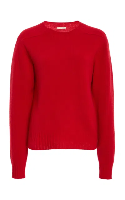 Kallmeyer Nina Ultrafine Merino Seamless Crewneck In Red