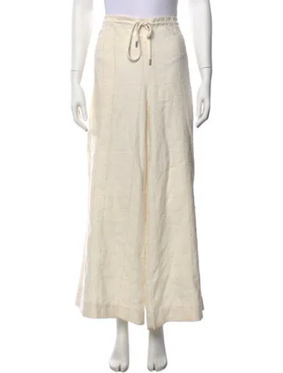 Pre-owned Kallmeyer Patterned Wide Leg Pants In Neutrals