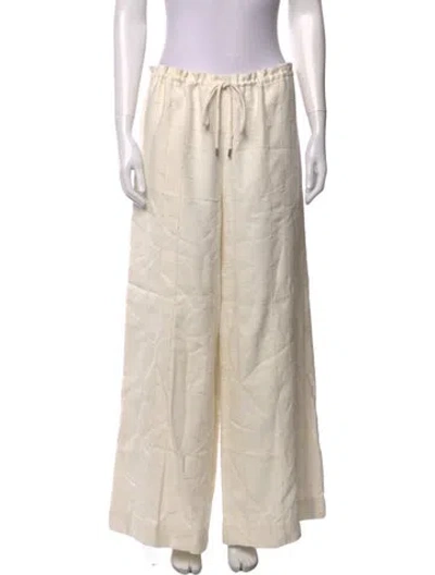 Pre-owned Kallmeyer Patterned Wide Leg Pants W/ Tags In Neutrals