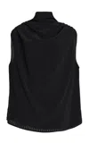 Kallmeyer Penny Draped High-neck Top In Black