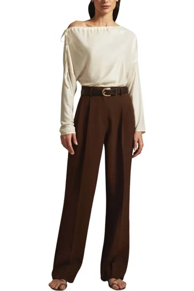 Kallmeyer Protea Chiffon Blouse In Milk In Beige