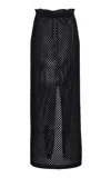 Kallmeyer Regina Cotton-blend Maxi Skirt In Black