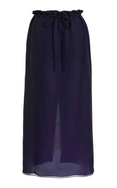 Kallmeyer Regina Drawstring Silk Midi Skirt