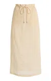 Kallmeyer Regina Linen-blend Maxi Skirt In Neutral