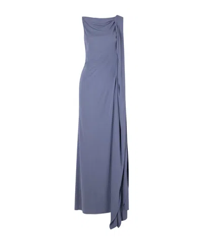Kallmeyer Roma Matte-jersey Gown In Blue