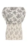 Kallmeyer Romy Floral Top In White