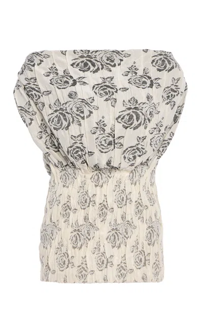 Kallmeyer Romy Floral Top In White
