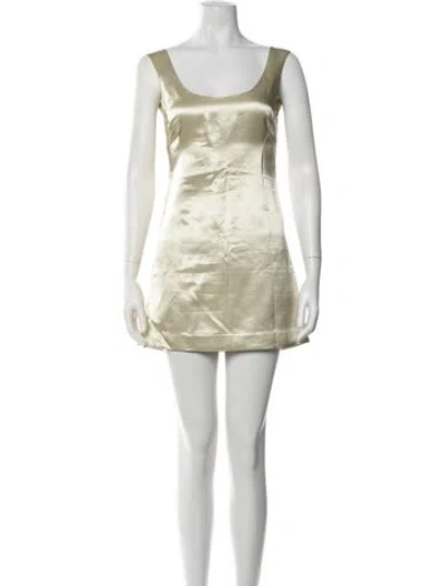 Pre-owned Kallmeyer Scoop Neck Mini Dress In Multicolor
