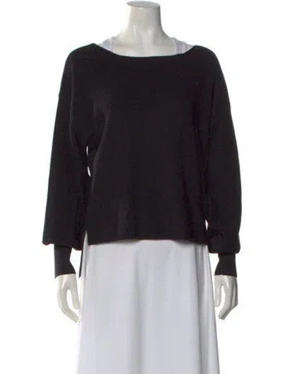 Pre-owned Kallmeyer Scoop Neck Sweater In Black