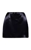 Kallmeyer Shiloh Miniskirt In Black Liquid Viscose