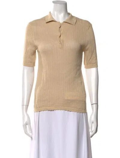 Pre-owned Kallmeyer Short Sleeve Polo In Neutrals