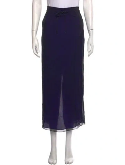 Pre-owned Kallmeyer Silk Long Skirt In Blue/purple