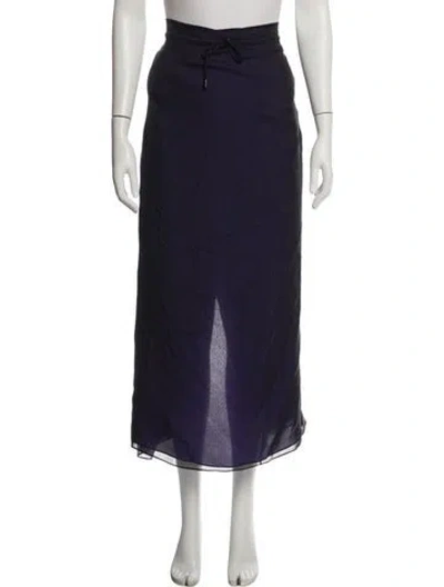 Pre-owned Kallmeyer Silk Long Skirt W/ Tags In Purple