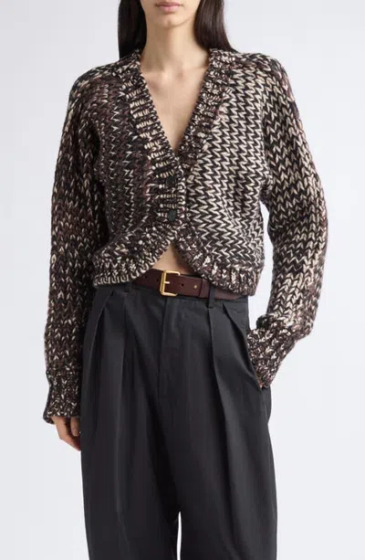 Kallmeyer Simi Marled Wool Blend Shrug In Macassar