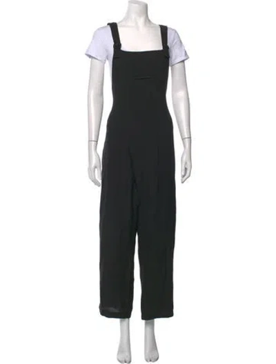 Pre-owned Kallmeyer Square Neckline Jumpsuit In Black