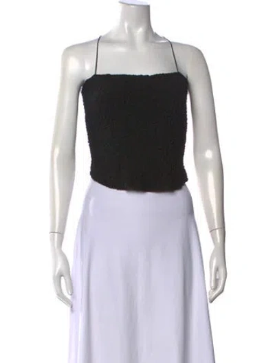 Pre-owned Kallmeyer Square Neckline Sleeveless Crop Top In Multi