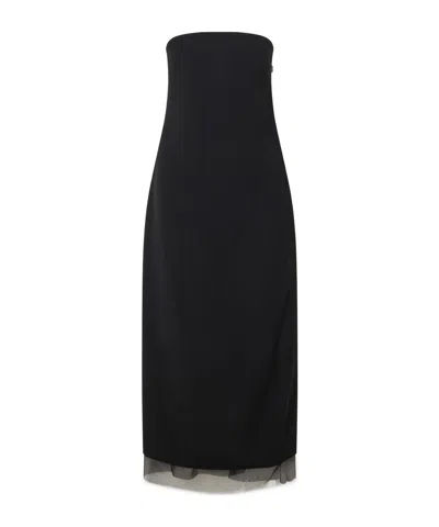 Kallmeyer Straight Strapless Dress In Black