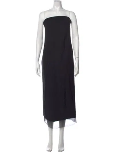 Pre-owned Kallmeyer Strapless Long Dress W/ Tags In Black