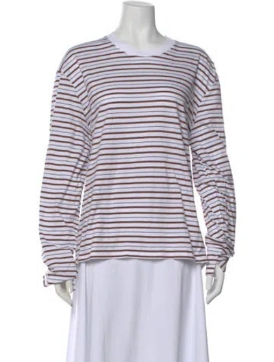 Pre-owned Kallmeyer Striped Crew Neck Top In Multi