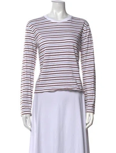 Pre-owned Kallmeyer Striped Crew Neck Top In Multicolor
