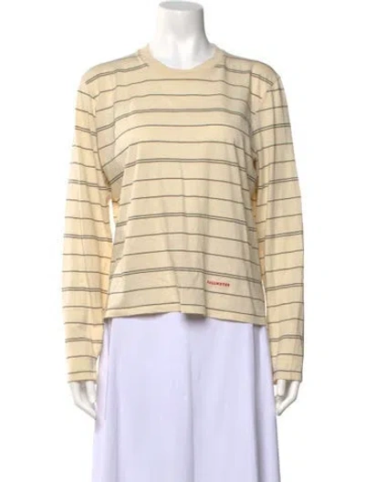 Pre-owned Kallmeyer Striped Crew Neck Top In Neutrals