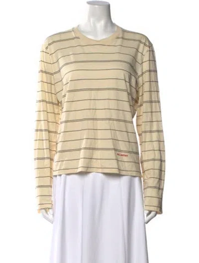 Pre-owned Kallmeyer Striped Crew Neck Top In Neutrals