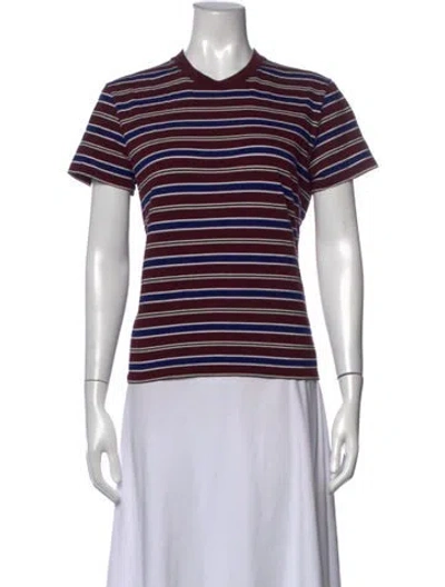 Pre-owned Kallmeyer Striped Crew Neck T-shirt In Multicolor
