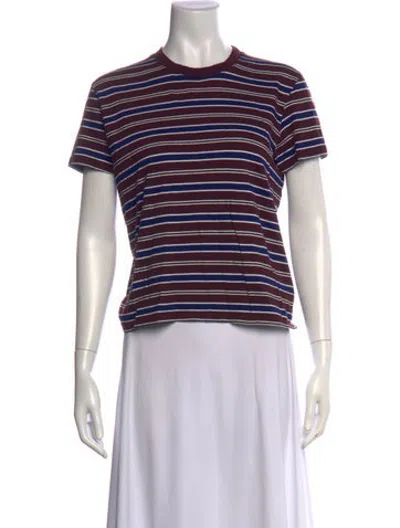 Pre-owned Kallmeyer Striped Crew Neck T-shirt In Multicolor