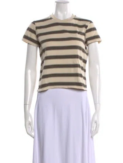 Pre-owned Kallmeyer Striped Crew Neck T-shirt In Neutral