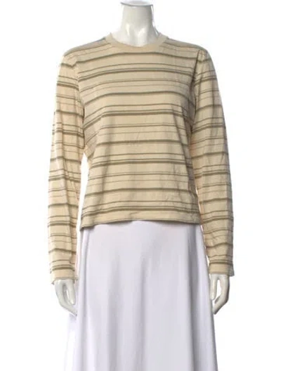 Pre-owned Kallmeyer Striped Crew Neck T-shirt In Neutral