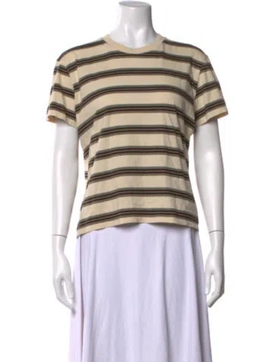 Pre-owned Kallmeyer Striped Crew Neck T-shirt In Neutral