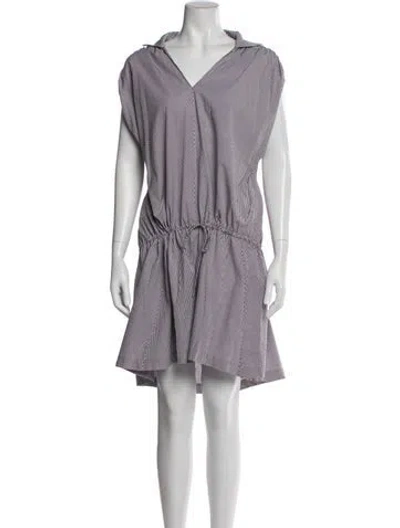 Pre-owned Kallmeyer Striped Knee-length Dress W/ Tags In White