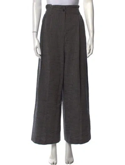 Pre-owned Kallmeyer Striped Wide Leg Pants W/ Tags In Gray