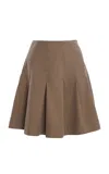 Kallmeyer Sutton Pleated Cotton Skirt