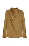 Kallmeyer Tabitha Silk Top In Gold