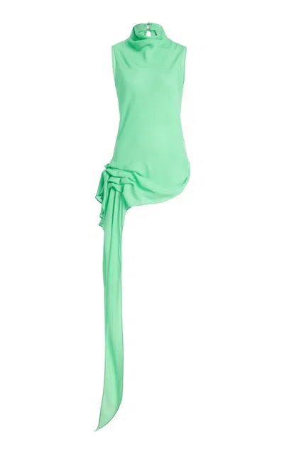 Kallmeyer Tanaz Double Georgette Top In Green